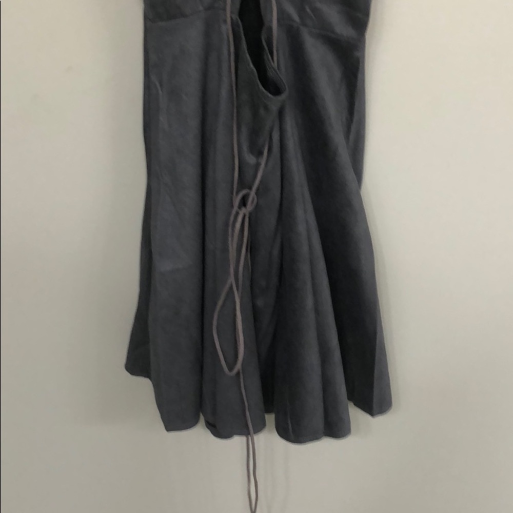 Gray Halter Dress - Picture 2 of 4